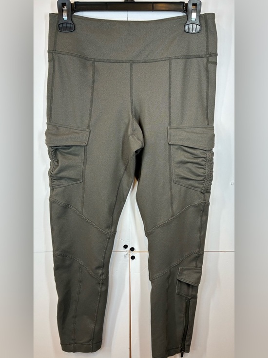 lululemon athletica Pants - Lululemon Cargo Utility Leggings Olive Green Size 8 High Rise Ankle Zip Pocket